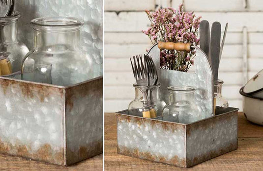 Galvanized Utensil Caddy General CT