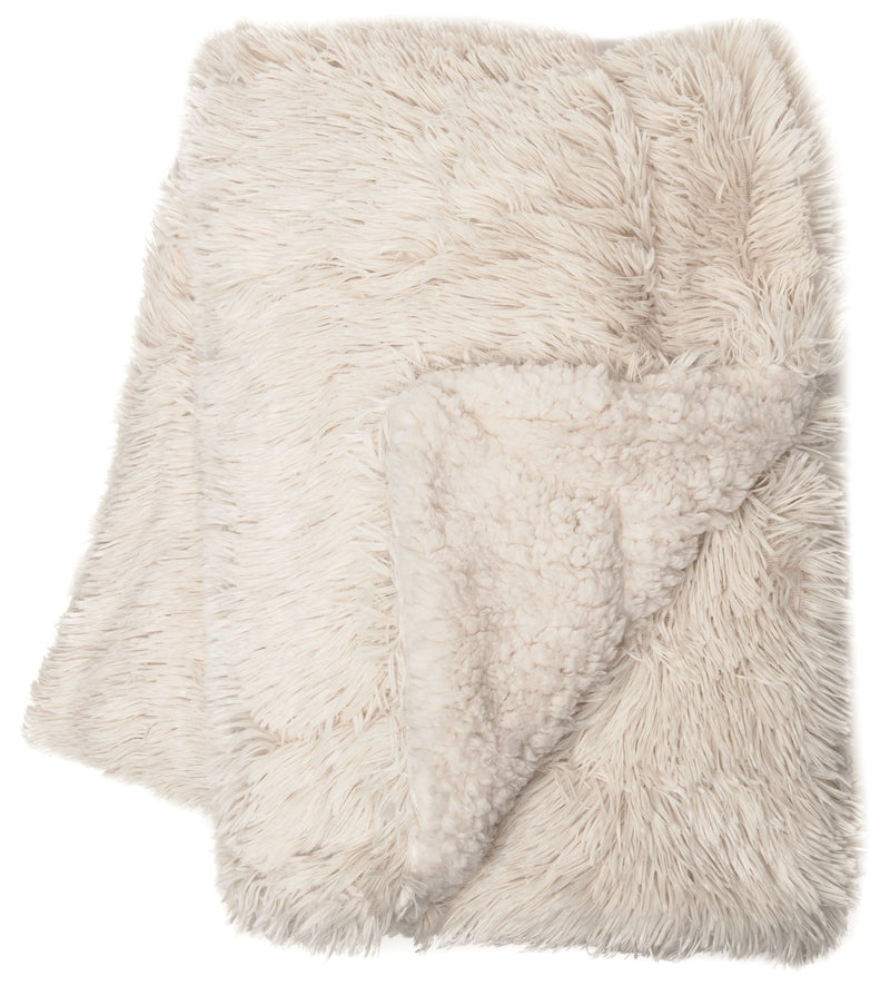 Load image into Gallery viewer, Solid Faux Long Fur Throw Blanket
