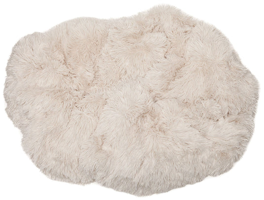 Solid Faux Long Fur Throw Blanket