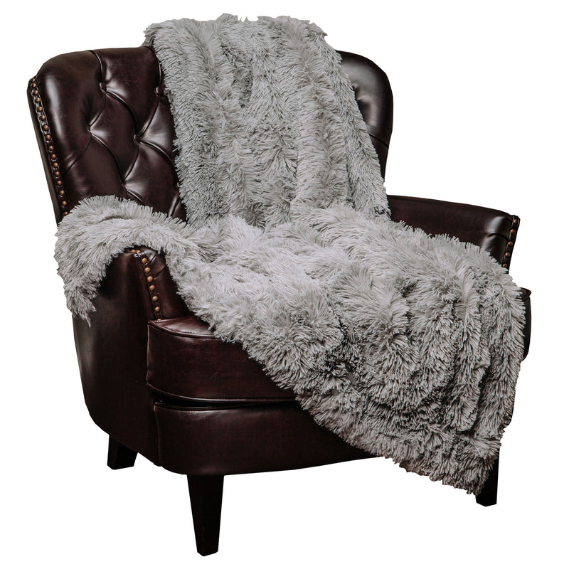 Load image into Gallery viewer, Solid Faux Long Fur Throw Blanket
