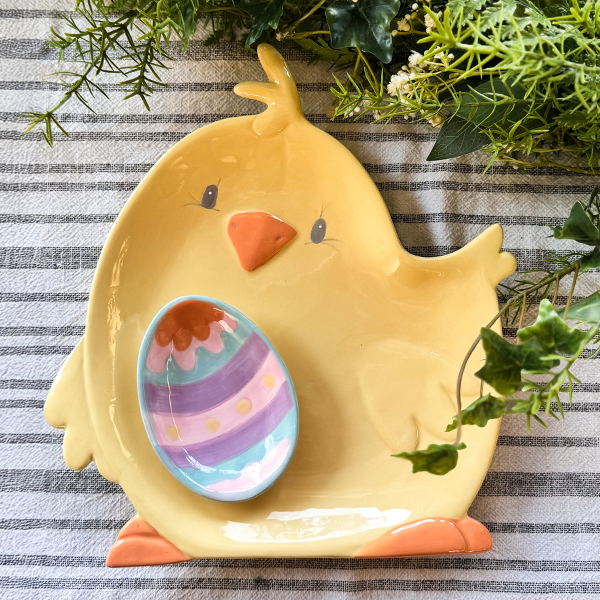 Chirpy Chick and Egg Serving Plate, Set of Two Flash Deal TP