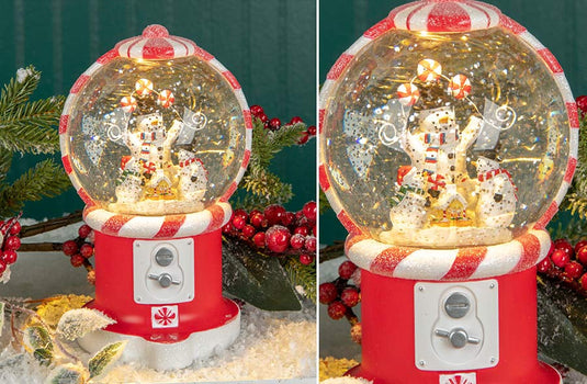 Spinning Water Light Up Christmas Snow Globes, Pick Your Style General DCI