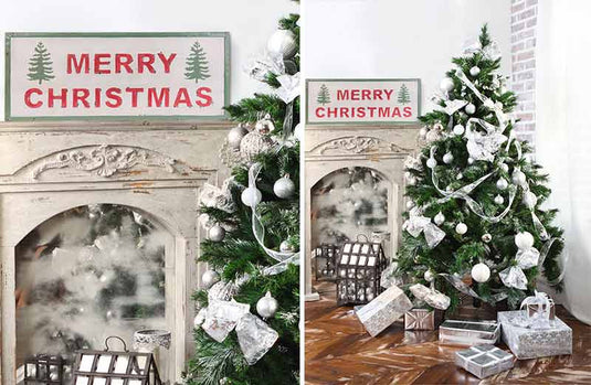 LARGE "Merry Christmas" Metal Wall Sign General DCI