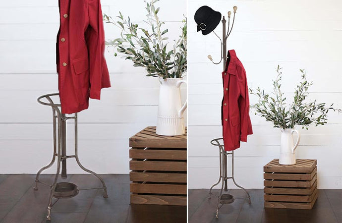 *HUGE* Metal Standing Coat Rack General UMA