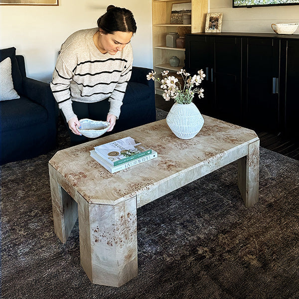 Burl Wood Coffee Table Z2 ABH