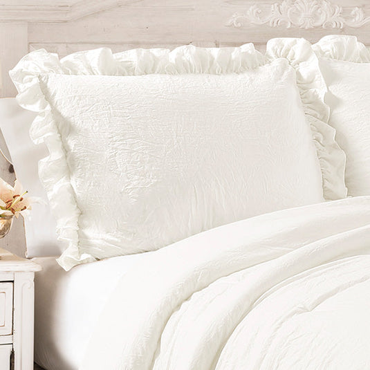 Spring Refresh Ruffled Edge Comforter Set, Choose Your Style/Size Whats trending THF