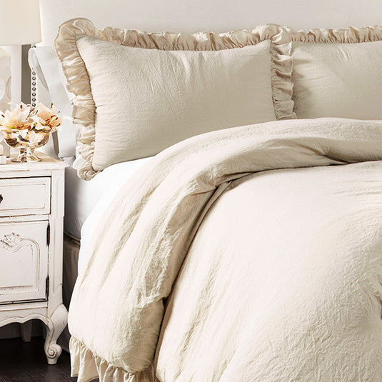 Spring Refresh Ruffled Edge Comforter Set, Choose Your Style/Size Whats trending THF