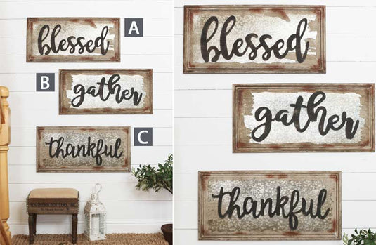 Antiqued Metal Heartwarming Signs General DCI