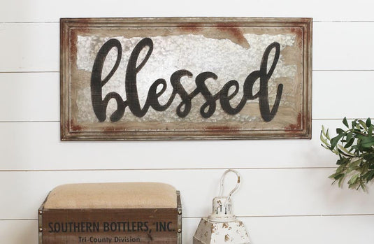 Antiqued Metal Heartwarming Signs General DCI