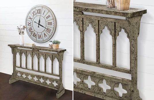 Cathedral Arched Narrow Console Table General IMAX