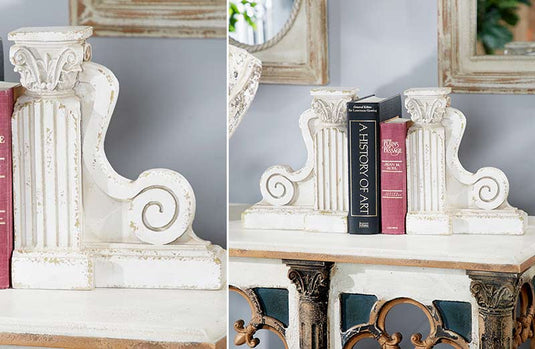 HUGE Pillar Scroll Corbel Bookends General UMA