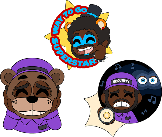 CoryxKenshin x FNAF Pin Set Pins Youtooz Collectibles