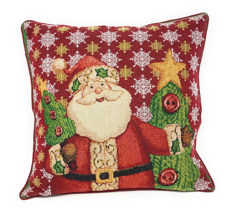 Load image into Gallery viewer, Christmas Cute Santa Claus Is Coming to Town Throw Pillow Cover Gift Tache Home Fashion
