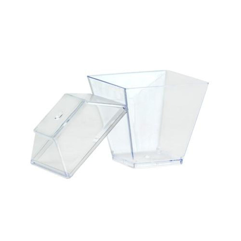 Load image into Gallery viewer, Lillian Tablesettings Mini Plastic Gourmet Dish Petite Clear 2 oz Serverware Lillian
