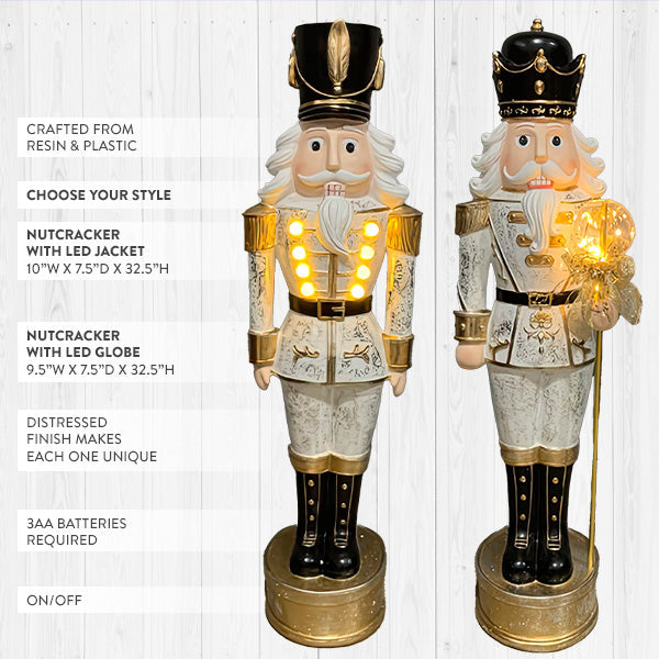 Load image into Gallery viewer, Standing Decorative Nutcracker with LED Light, Choose Your Style Whats trending ABH
