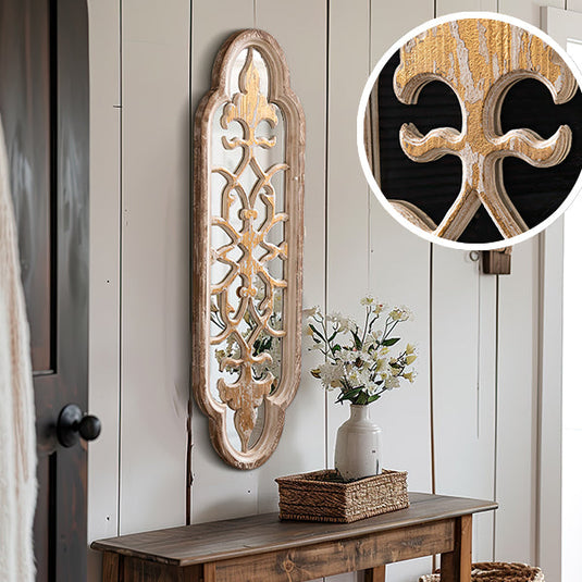 Fleur De Lis Distressed Accent Mirror Whats trending CT