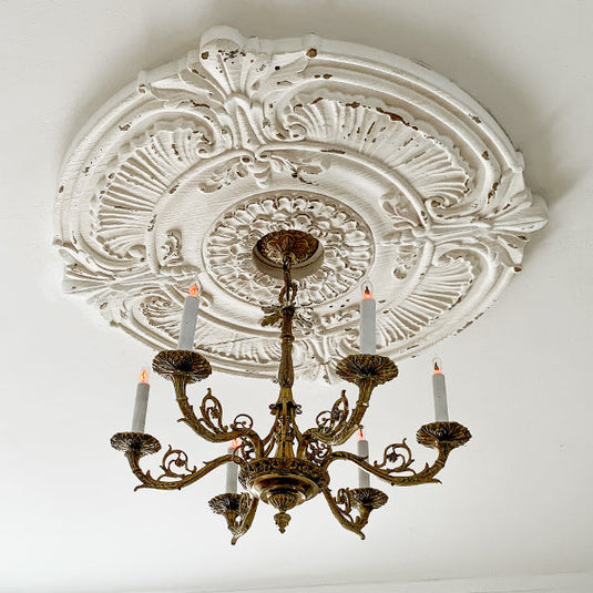 HUGE Distressed Baroque Ceiling Medallion Whats trending ABH