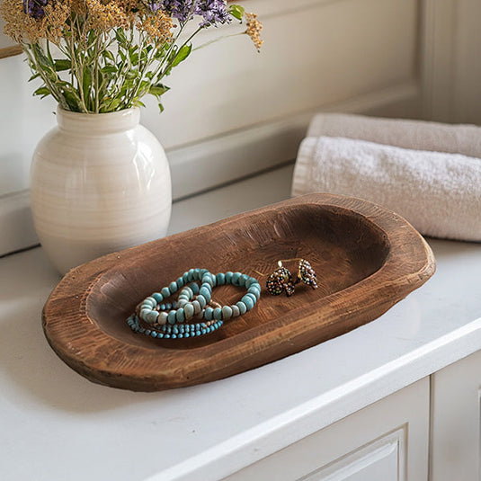 Rustic Shallow Dough Bowl Whats trending CT