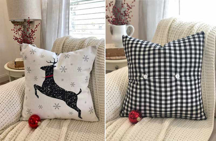 Double-Sided Deer Pillow General VHC