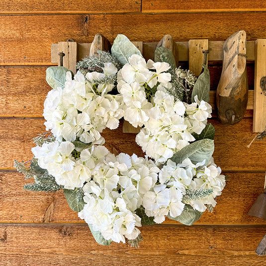 Hydrangea and Magnolia Wreath Whats trending SAF