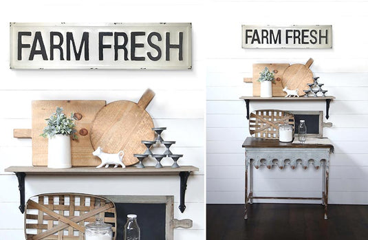 Metal Farm Fresh Sign General DCI