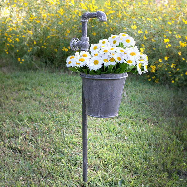 Load image into Gallery viewer, Vintage Pails and Spigots Garden Stakes, Pick Your Style Whats trending CT
