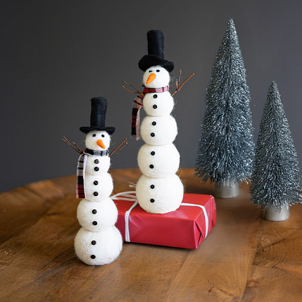 Load image into Gallery viewer, Felt Tabletop Snowman, Choose Your Style General KAL
