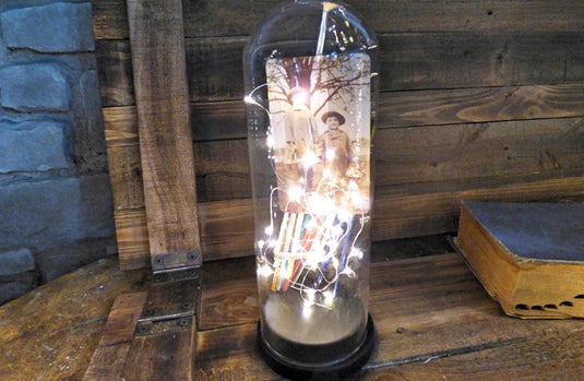 Fire Fly Light Up Glass Dome Cloche General PPD