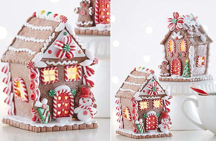 Light Up Gingerbread House, Set of 2 General RAZ