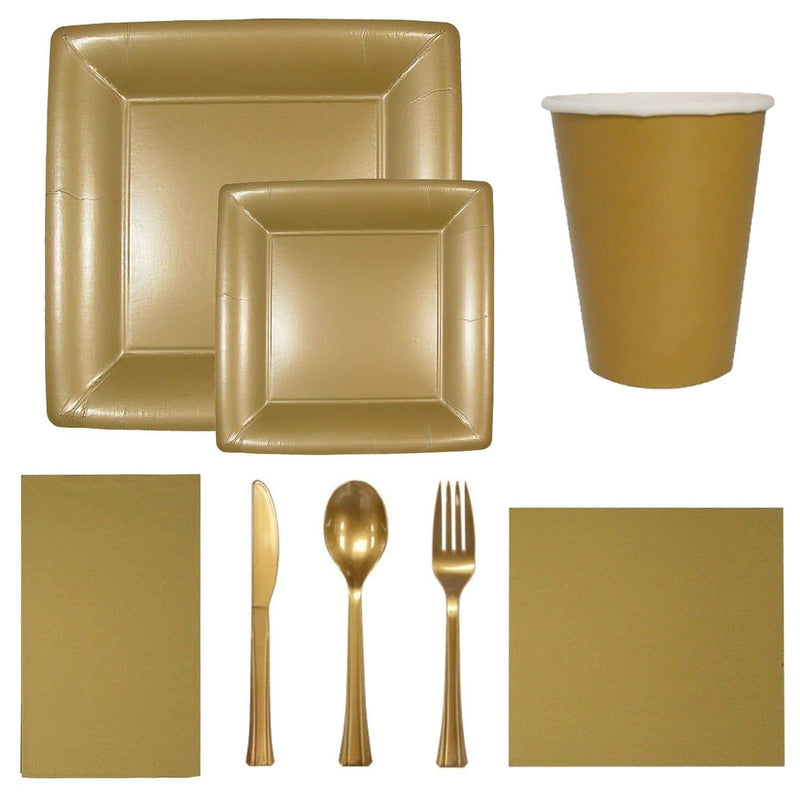 Load image into Gallery viewer, Solid Gold Beverage Napkins Tablesettings Lillian
