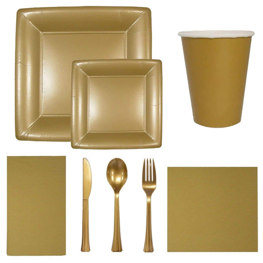 Solid Gold Beverage Napkins Tablesettings Lillian