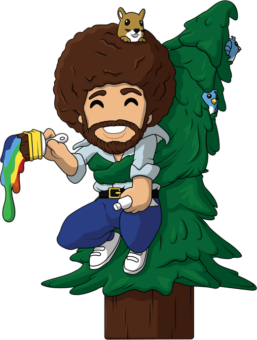 Bob Ross Hand over the Hero Bob Ross Youtooz Collectibles