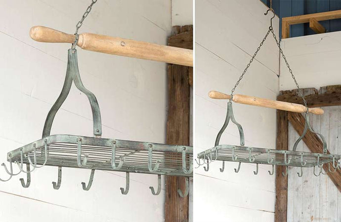 Farmhouse Hanging Metal Pot Rack General PHC