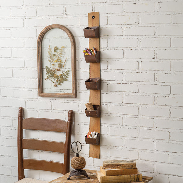 Rustic Hanging Utility Wall Organizer General CT