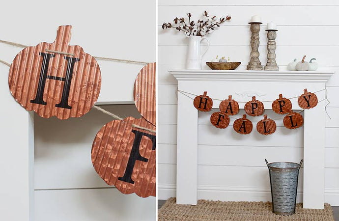 Happy Fall Tin Garland General DCI