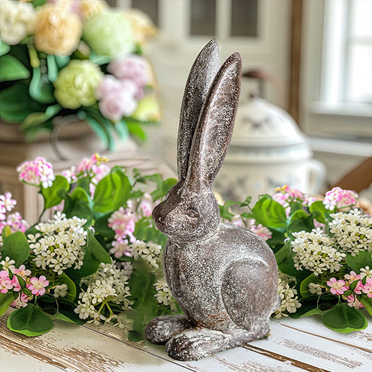 Distressed Finish Hare Statue General CT