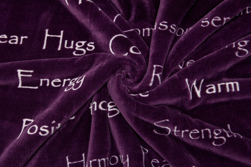 Load image into Gallery viewer, Gift Faux Fur Comfort Words Throw Blanket Collective Chanasya
