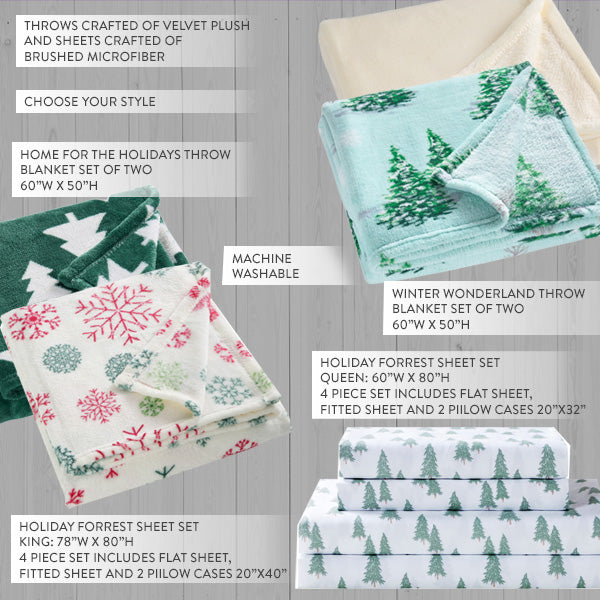 Load image into Gallery viewer, Christmas Blanket Set, Choose Your Style Whats trending JSR
