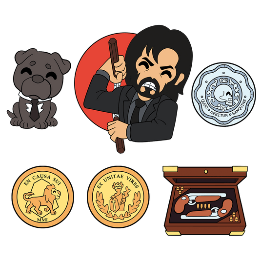 John Wick Pin Set John Wick Youtooz Collectibles