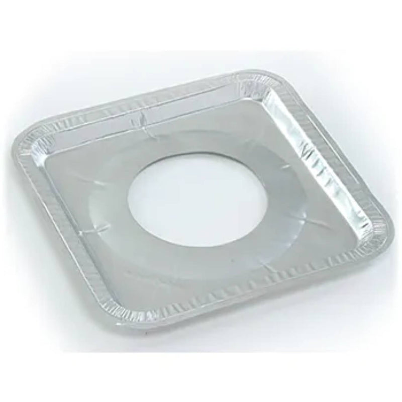 Load image into Gallery viewer, Disposable Aluminum Gas Burner Guard 8.5 x 8.5 x .5 Food Storage &amp; Serving VeZee
