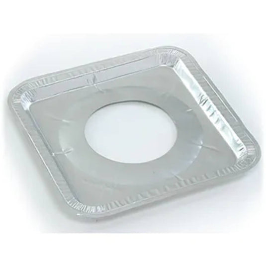 Disposable Aluminum Gas Burner Guard 8.5 x 8.5 x .5 Food Storage & Serving VeZee