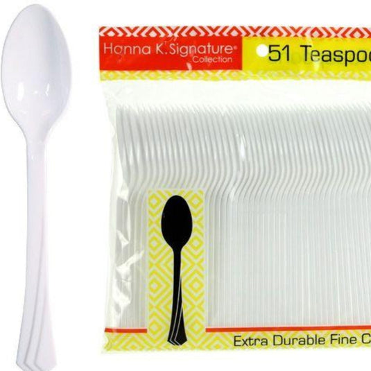 *WHOLESALE* Hanna K. Signature Heavyweight Pearl Plastic Teaspoon-1224CT Cutlery Hanna K Signature