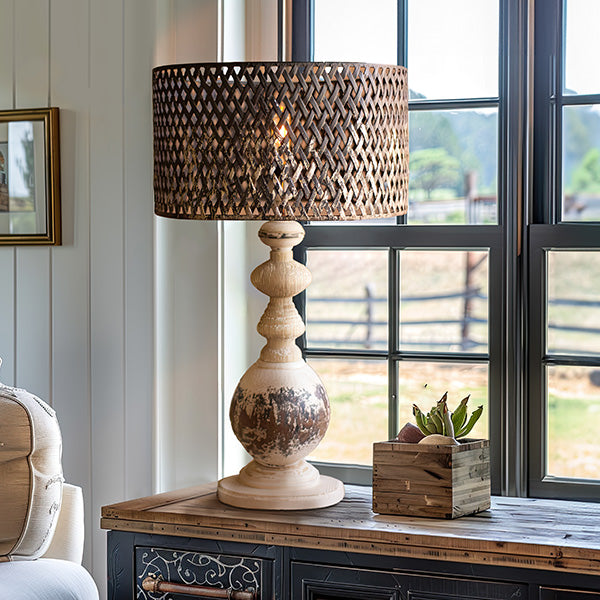 Load image into Gallery viewer, Distressed Farmhouse Lamp, Choose Your Style Whats trending CT
