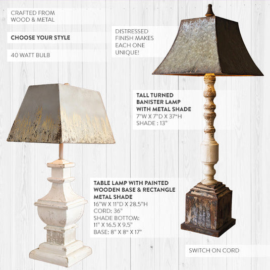 Old-World Charm Table Lamp, Choose Your Style Whats trending KAL