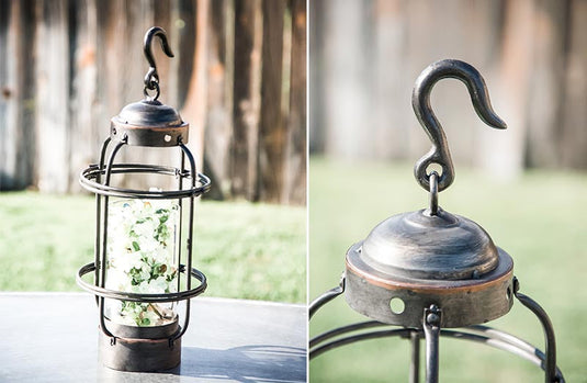 Industrial Candle Lantern with Hook General DCI