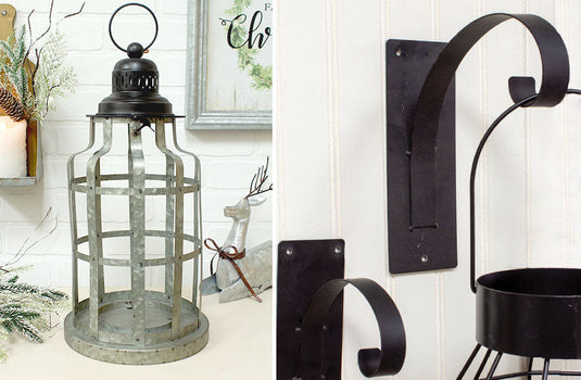 Cage Lantern With Wall Hanger General WT