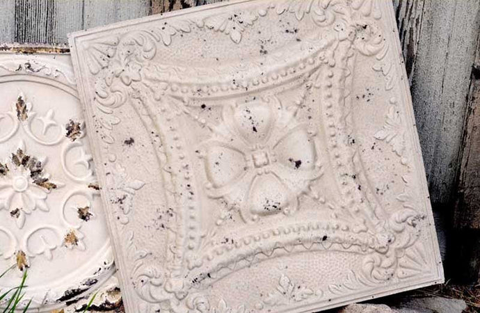 HUGE Distressed Ornate Ceiling Tile General PPD