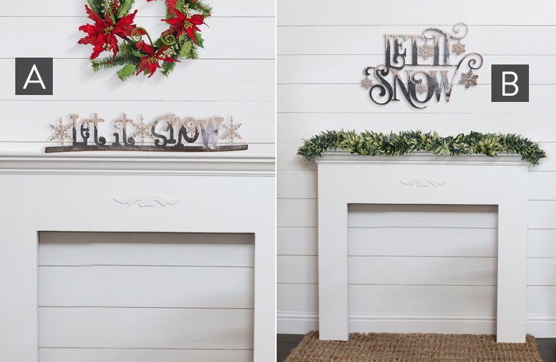 Load image into Gallery viewer, Galvanized Metal Let It Snow Sign Pick Your Style General DCI
