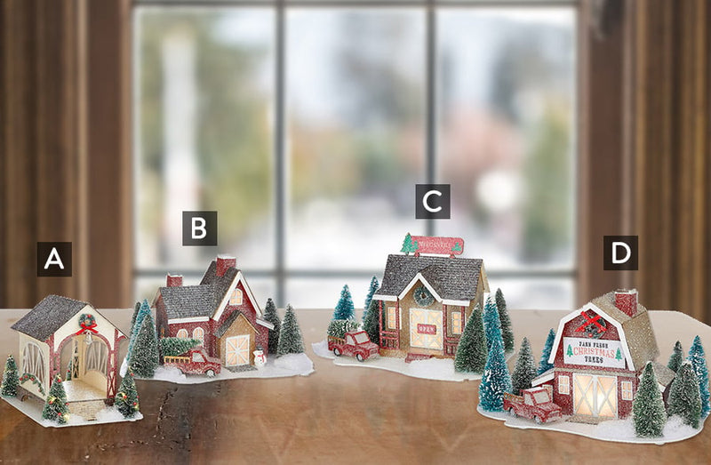 Load image into Gallery viewer, Light Up Christmas Buildings, Pick Your Style General RAZ
