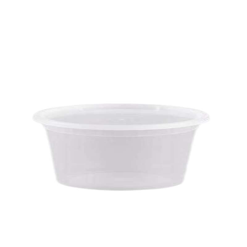 Load image into Gallery viewer, 10oz Light Weight Food Storage Containers With Lids Clear Food Storage &amp; Serving VeZee
